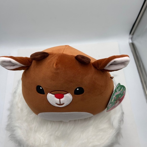 Squishmallows Rudolph the Red Nosed Reindeer Plush Toy 8 Inch Brand New Holiday - Picture 2 of 12